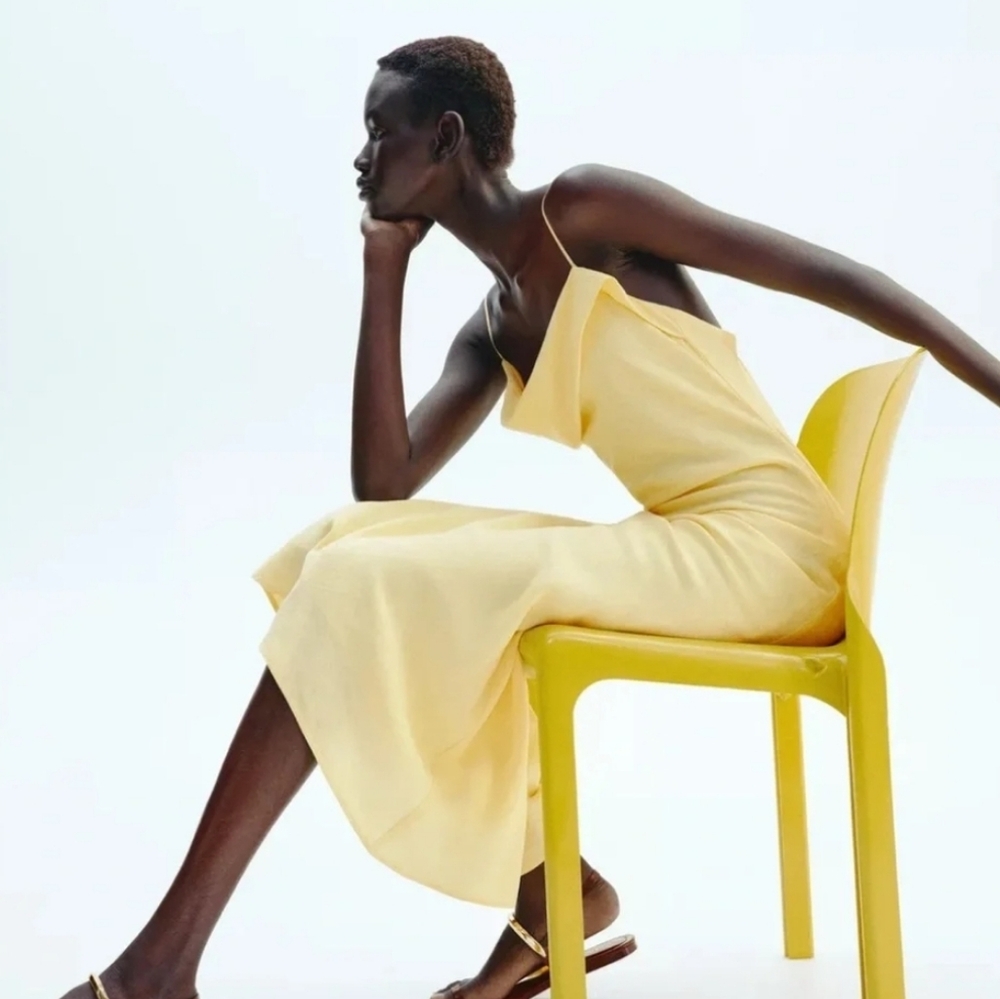New Ramie Camisole Midi Dress - Picture 10 of 13